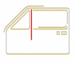 Fensterf�hrung vorn VW Golf 1