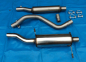Preview: Edelstahl Auspuffanlage VW Scirocco 1 (53) mit 60mm S Rohr
