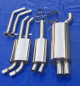 Preview: Edelstahl Auspuffanlage 2x76mm BMW 3er E46