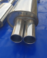 Preview: Edelstahl Auspuffanlage 2x76mm BMW 3er E46