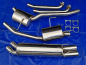 Preview: Edelstahl Auspuffanlage Opel Omega B 2x76 gerade Caravan 6 Zylinder