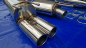 Preview: Edelstahl Auspuffanlage Opel Omega B 2x76 gerade Caravan 6 Zylinder