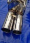 Preview: Edelstahl Auspuffanlage Opel Omega B 2x76 gerade Caravan 6 Zylinder