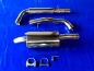 Preview: GM Edelstahl Auspuffanlage VW Golf 4 Variant 3 Zoll 76mm Endrohr Diesellook ohne