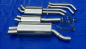 Preview: Edelstahl Auspuffanlage 2x76mm scharf BMW 3er E46