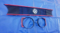 Preview: GTI Frontgrill mit Chromemblem und roten Leisten