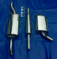 Preview: Edelstahl Auspuffanlage VW Golf 2 von Novus 50er mit VSD u S-60
