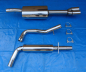 Preview: Edelstahl Auspuffanlage VW Golf 4 Variant  2x76 gerade GM