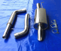 Preview: Edelstahl Auspuffanlage VW Golf 4 Variant 3 Zoll (76 mm) Diesellook Friedrich Motorsport