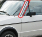 Preview: VW Golf 1 Cabrio Verkleidung A-Säule Zierleiste Zierleisten schwarz links rechts