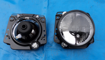 VW Jetta 2 schwarze Scheinwerfer mit Fadenkreuz