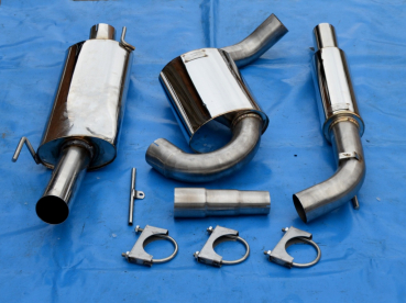Preview: 3 Zoll (76mm) Edelstahl Anlage VW Golf 3   1x76 Friedrich Motorsport