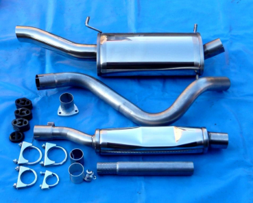 Edelstahl Auspuffanlage VW Scirocco 1 (53) 76mm S Rohr