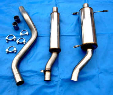 Edelstahl Auspuffanlage VW Scirocco 1 (53) mit 60mm S Rohr