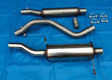 Edelstahl Auspuffanlage VW Scirocco 1 (53) mit 60mm S Rohr