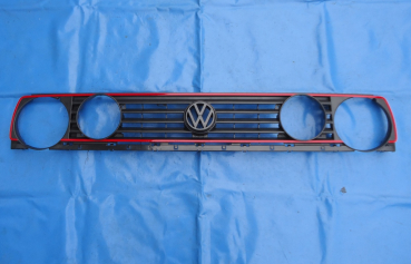 GTI VW Jetta 2 Doppelscheinwerfergrill mit schwarzem Emblem Originalteil