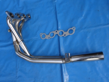 Preview: Edelstahl Fächerkrümmer VW Polo 3  60 mm Anschluss