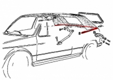Spannseil hinten, passend VW Golf 1 Cabrio