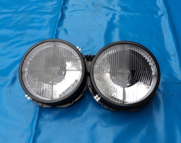 Preview: schwarze Scheinwerfer VW Käfer mit Fadenkreuz