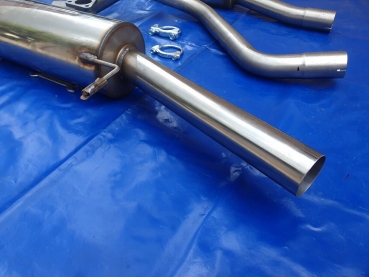 Edelstahl Auspuffanlage VW Scirocco 2 (53b) Novus 55er mit 1x60