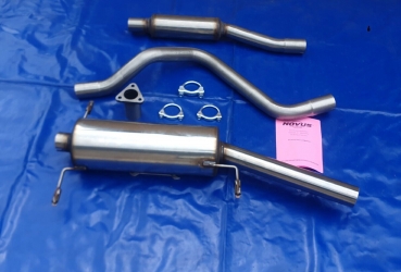 Edelstahl Auspuffanlage VW Scirocco 2 (53b) Novus 55er mit 1x60