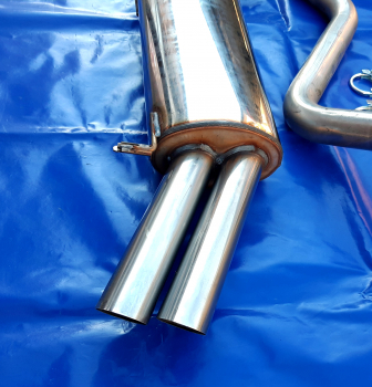 Preview: Edelstahl Auspuffanlage  VW Scirocco 2 (53B)  2x55 mm im 16v Look