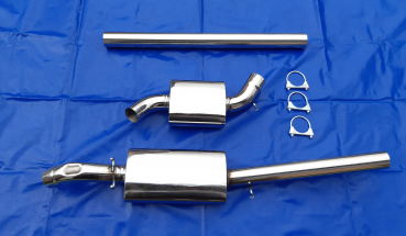 3 Zoll 76 mm Edelstahl Auspuffanlage Jetta 2    1x76