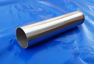 Endrohr Edelstahl poliert 1x63 ca 27 cm lang