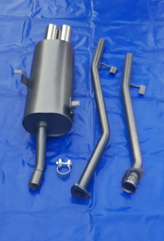Endschalldämpfer BMW E30 315-318i  2x76 gerade u gebörtelt