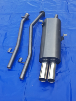 Endschalldämpfer BMW E30 315-318i  2x76 gerade u gebörtelt