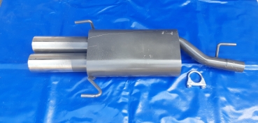 Sportendschalldämpfer Opel Astra G in 2x76 gerade