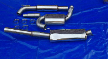 3 Zoll-Anlage VW Golf 3 Variant 1x76 mit Gutachten von Friedrich Motorsport