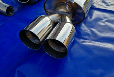 3 Zoll (76mm) VW Golf 2 Endrohr 2x80 Friedrich Motorsport