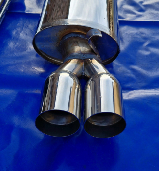 3 Zoll (76mm) VW Golf 2 Endrohr 2x80 Friedrich Motorsport