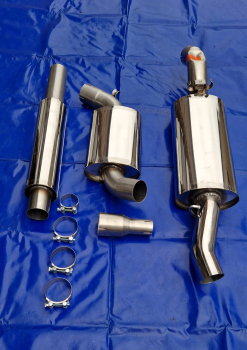 Preview: 3 Zoll (76mm) VW Golf 2 Endrohr S-76 Friedrich Motorsport