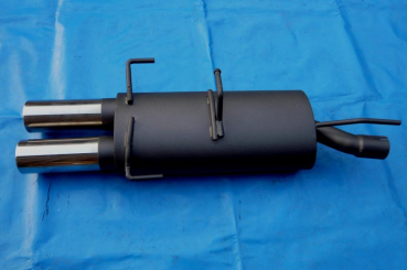 Preview: Sportendschalldämpfer Opel Kadett E in 2x76 gerade