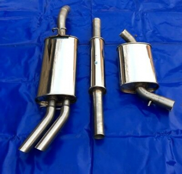 Preview: Edelstahl Auspuffanlage VW Golf 2 GTI  2x50 Retrolook