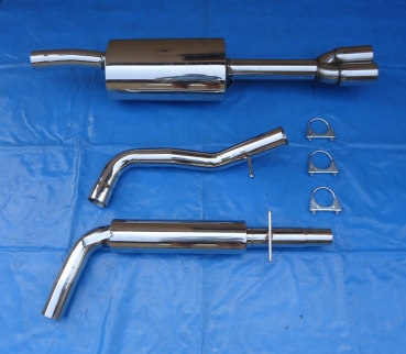3 Zoll -Anlage (76 mm) VW Golf 4 Variant  2x76 gerade