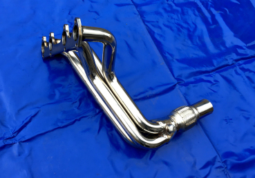 Edelstahl Fächerkrümmer VW Scirocco 1 8v 1.8 u 2.0 mit Flexrohr