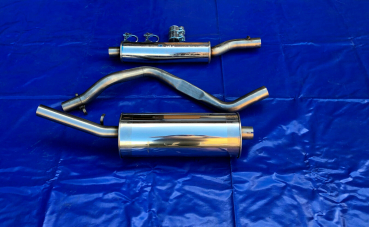Edelstahl Auspuffanlage VW Golf 1 mit VSD und rund Novus