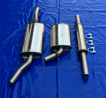 Edelstahl Auspuffanlage VW Golf 2 GTI  von Novus  50mm Edelstahl