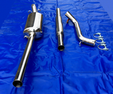 Edelstahl Auspuffanlage VW Jetta 2 Gruppe A 60 mm ohne Gutachten