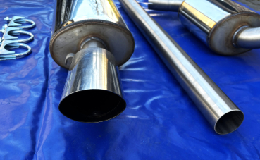 Preview: Gruppe Gr A VW Corrado 1.8 8v  G60 und 16v mit EG Nr Edelstahl Auspuffanlage