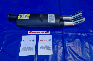 Supersprint Endschalldämpfer Opel Kadett E 2.0 u GSI  2x70 DTM gebörtelt