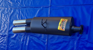 Preview: Supersprint Endschalldämpfer Opel Kadett E und Cabrio 2x80 rund gebörtelt