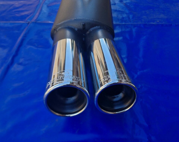 Preview: Supersprint Endschalldämpfer Opel Kadett E und Cabrio 2x80 rund gebörtelt