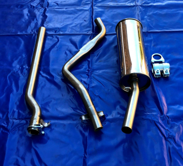 Edelstahl Auspuffanlage VW Scirocco 1 mit VR und rund Novus