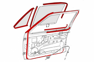 Türdichtungsset VW Golf 1  2 Türer