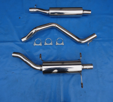 Edelstahl Auspuffanlage VW Golf 1 Cabrio GM S-60