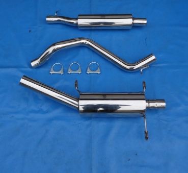 Edelstahl Auspuffanlage VW Golf 1 Cabrio GM 1x70